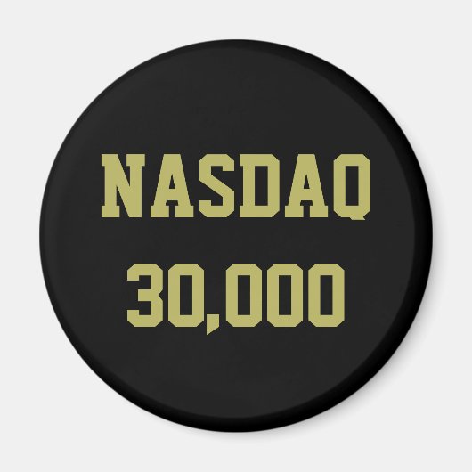 NASDAQ 30000 Stock Market Celebration Magneet (Voorkant)