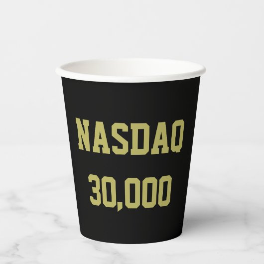 NASDAQ 30000 Stock Market Celebration Papieren Bekers (Voorkant)