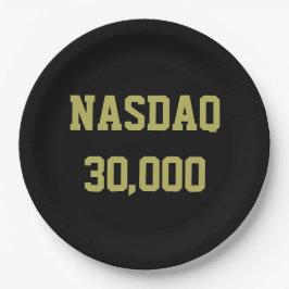 NASDAQ 30000 Stock Market Celebration Papieren Bordje