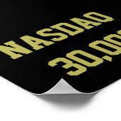 NASDAQ 30000 Stock Market Celebration Poster (Hoek)