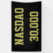 NASDAQ 30000 Stock Market Celebration Spandoek (Verticaal)