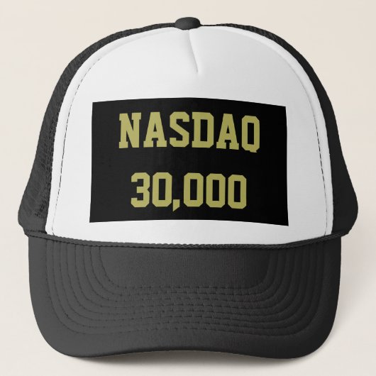 NASDAQ 30000 Stock Market Celebration Trucker Pet (Voorkant)