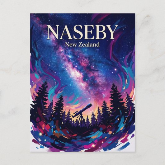 Naseby Nieuw-Zeeland Briefkaart (Voorkant)