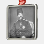 Naser al-Din Shah Qajar van Perzië Metalen Ornament (Links)