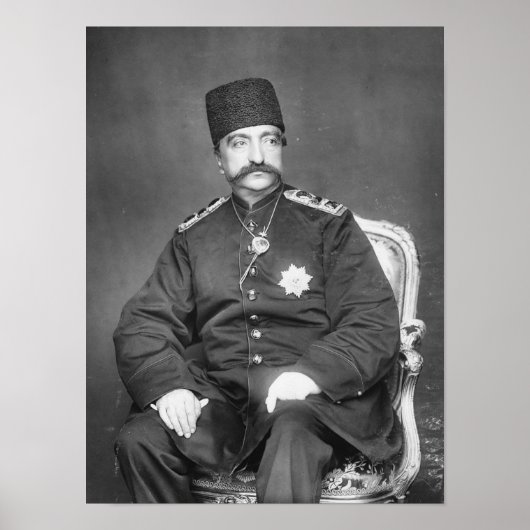Naser al-Din Shah Qajar van Perzië Poster (Voorkant)
