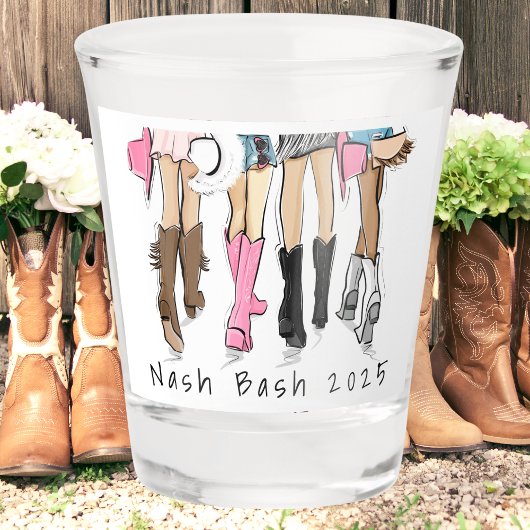 Nash Bash Bachelorette Mode Cowboy Boots Jaar Shot Glas