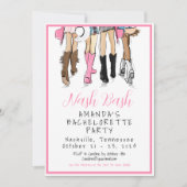 Nash Bash Bachelorette Mode Weekendprogramma Kaart (Voorkant)