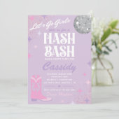 Nash Bash Bachelorette Party | Nash Bash Invite Kaart (Staand voorkant)