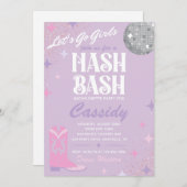 Nash Bash Bachelorette Party | Nash Bash Invite Kaart (Voorkant / Achterkant)