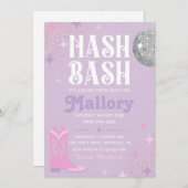 Nash Bash Bachelorette Party | Nash Bash Invite Kaart (Voorkant / Achterkant)