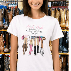Nash Bash Bruidsmeisje Bachelorette Mode Aangepast T-shirt