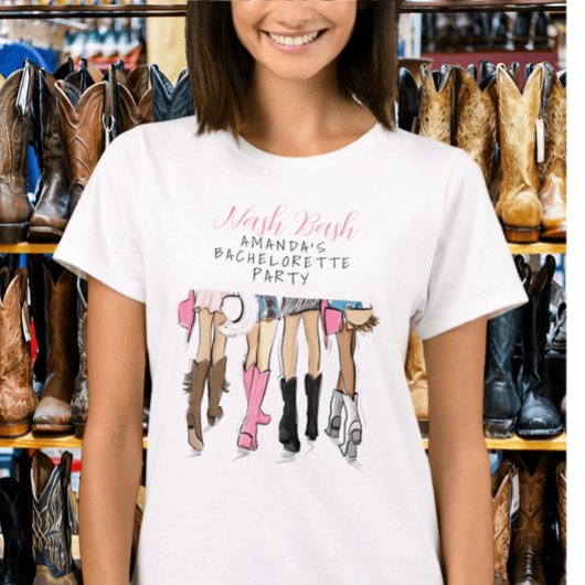 Nash Bash Bruidsmeisje Bachelorette Mode Aangepast T-shirt
