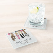 Nash Bash Bruidsmeisje Mode Cowboylaarzen Glazen Onderzetter (Schuin)