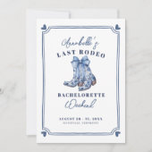 Nash Bash laatste Rodeo vrijgezellenfeest Kaart (Voorkant)