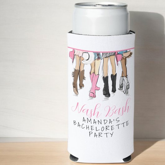 Nash Bash Nashville Bachelorette Mode Custom Seltzer Blikjeskoeler