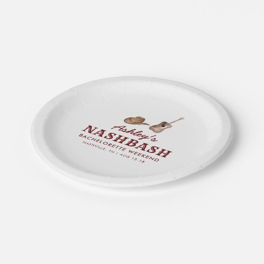 Nash Bash Nashville Bachelorette Party Weekend Papieren Bordje (Gekanteld)