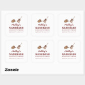 Nash Bash Nashville Bachelorette Party Weekend Vierkante Sticker (Vel)