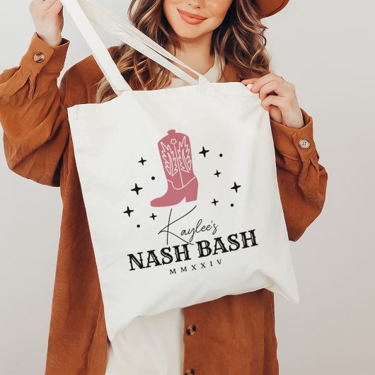 Nash Bash Nashville Cowgirl Meisjesuitje Feest Tote Bag