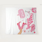 Nash Bash Rodeo Bachelorette Feest Wandkleed (Voorkant (horizontaal))