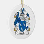 Nash Family Crest Keramisch Ornament (Rechts)