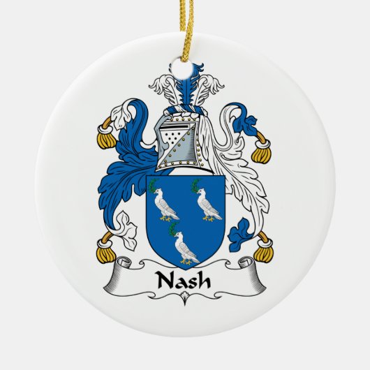 Nash Family Crest Keramisch Ornament (Voorkant)