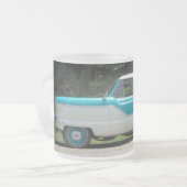 Nash Hudson Metropolitian blue en white Matglas Koffiemok (Voorkant links)