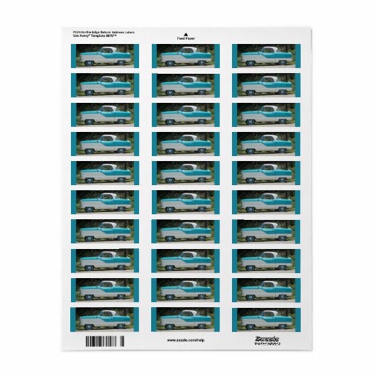 Nash Hudson Metropolitisch blauw-wit Etiket (Full Sheet)