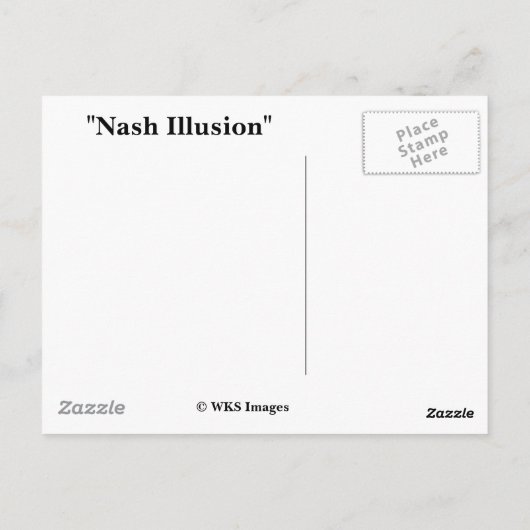 "Nash Illusion" Briefkaart (Achterkant)