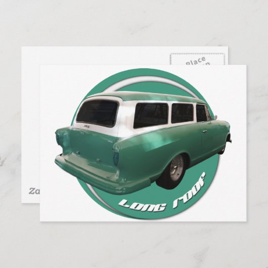 Nash long dak sea-schelm station wagon warme stang briefkaart (Voorkant / Achterkant)