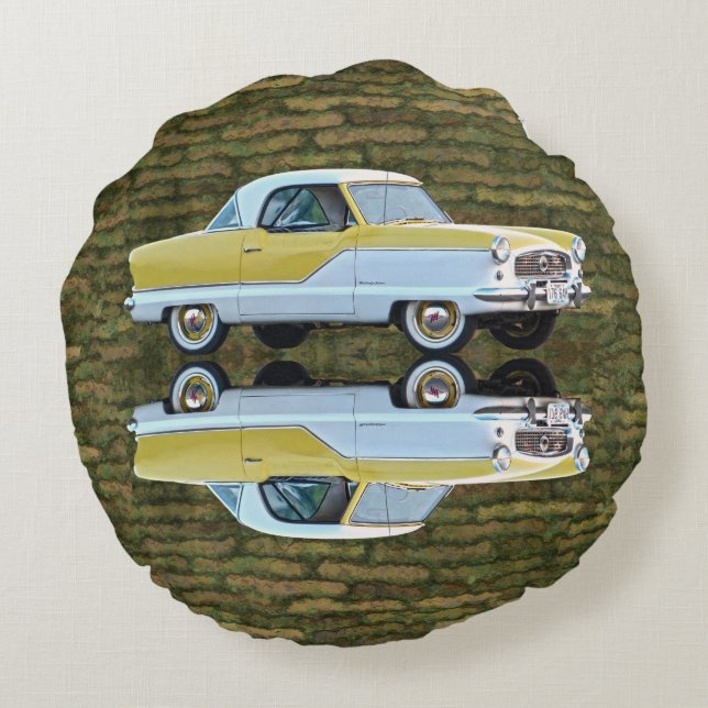 Nash Metropolitan Rond Kussen (Achterkant)