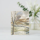 Nash - Moonrise over Cleeve Hill Briefkaart (Staand voorkant)