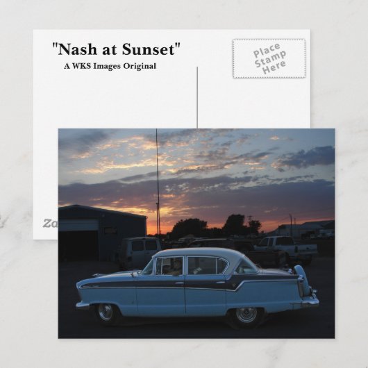 Nash op Sunset Briefkaart (Voorkant / Achterkant)