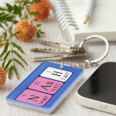 Nash periodieke lijstnaam keying sleutelhanger (Voorkant Rechts)