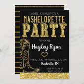 Nashelorette Bachelorette Nashville Kaart (Voorkant / Achterkant)