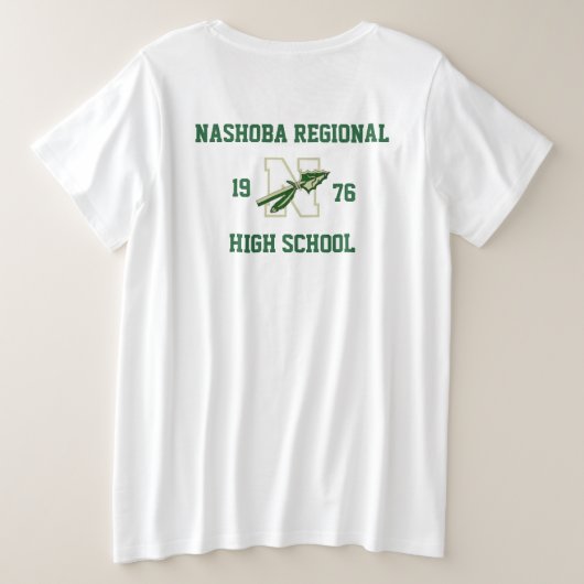 Nashoba Regionaal - Altijd een stamhoofd - Jaar va Grote Maat T-shirt (Design achterkant)