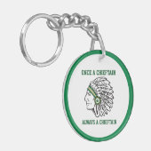 Nashoba Regional - Altijd een hoofdman - Klas Jaar Sleutelhanger (Voorkant Links)