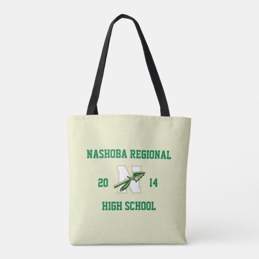 Nashoba Regionale Middelbare School - Altijd een C Tote Bag (Achterkant)