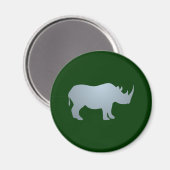 Nashorn rhino rhinoceros magneet (Voorkant / Achterkant)
