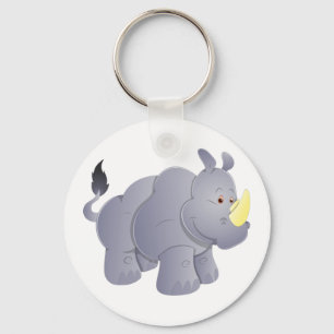 Nashorn rhino rhinoceros sleutelhanger