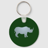 Nashorn rhino rhinoceros sleutelhanger (Voorkant)