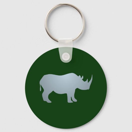 Nashorn rhino rhinoceros sleutelhanger (Voorkant)