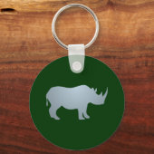 Nashorn rhino rhinoceros sleutelhanger (Voorkant)