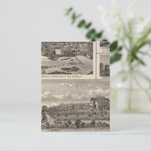 Nashua-boerderij en verblijf briefkaart (Staand voorkant)