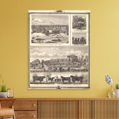 Nashua-boerderij en verblijf canvas afdruk (Insitu (Woonkamer))