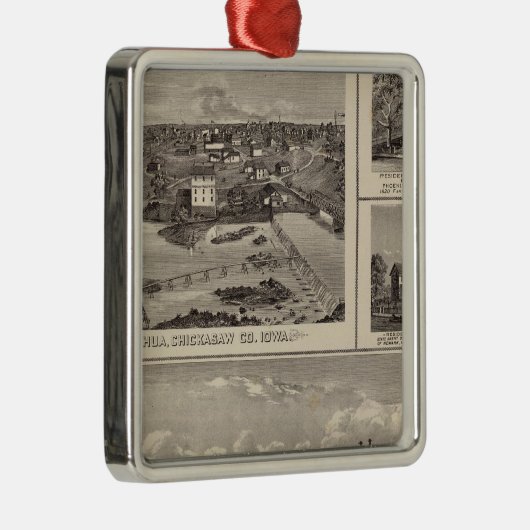 Nashua-boerderij en verblijf metalen ornament (Rechts)