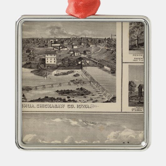 Nashua-boerderij en verblijf metalen ornament (Voorkant)