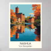 Nashua New Hampshire Mill Town Poster (Voorkant)