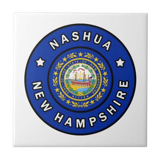 Nashua New Hampshire Tegeltje (Voorkant)