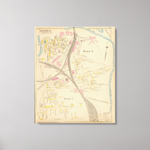 Nashua, Ward 3, 7 Canvas Afdruk