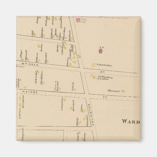 Nashua, Ward 7, Edgeville Magneet (Voorkant)